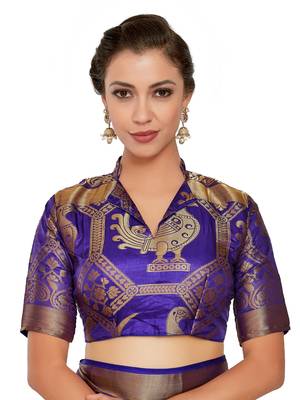 Pink Woven Art Silk Saree With Blouse 6