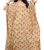Multicolor Party Wear Digital Printed Kaftan