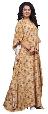 Multicolor Party Wear Digital Printed Kaftan 4