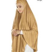 MyBatua Beige Dua Prayer Khimar - Soft Viscose Jersey