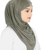 MyBatua Charcoal Jersey Hijab And Band