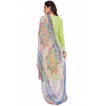 Lemon Cambric Cap Sleeve Kurta and Churidar Unstitched Set For Women's 2