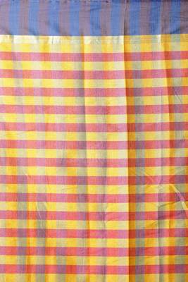 Yellow Handloom Banarasi Cotton Saree 3