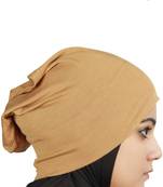 MyBatua Beige Viscose Jersey Under Hijab Cap