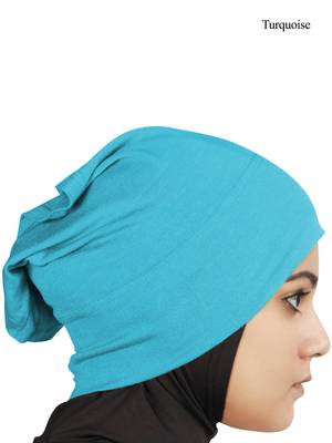 MyBatua Turquoise Viscose Jersey Under Hijab Cap 1