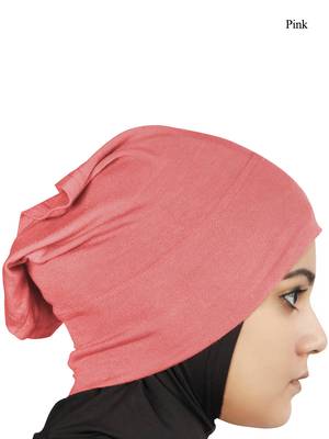 MyBatua Pink Viscose Jersey Under Hijab Cap 1