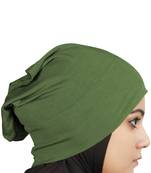 MyBatua Henna Green Viscose Jersey Under Hijab Cap