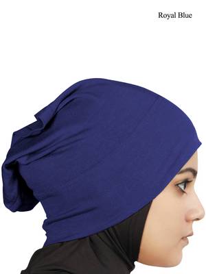 MyBatua Royal Blue Viscose Jersey Under Hijab Cap 1