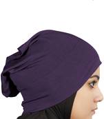 MyBatua Purple Viscose Jersey Under Hijab Cap