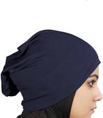 MyBatua Navy Blue Viscose Jersey Under Hijab Cap