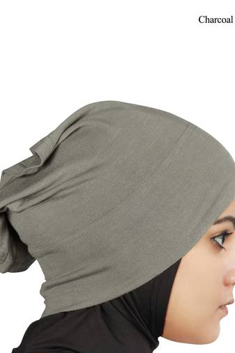 MyBatua Charcoal Viscose Jersey Under Hijab Cap