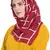 Maroon Cotton Islamic Hijab