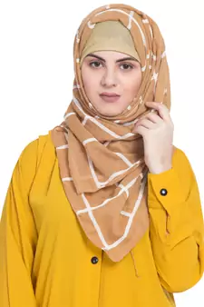 Yellow Cotton Islamic Hijab