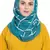 Green Cotton Islamic Hijab