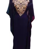 Navy blue georgette embroidered islamic wedding 1 farasha