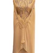 Beige georgette embroidered islamic wedding farasha