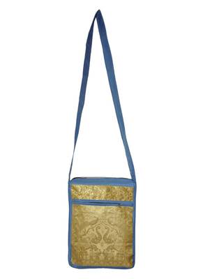 Lal Haveli Elegant Elephant Work Design Handmade Silk Rajasthani Bag 10 x 15 inch 1
