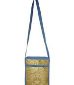 Lal Haveli Elegant Elephant Work Design Handmade Silk Rajasthani Bag 10 x 15 inch