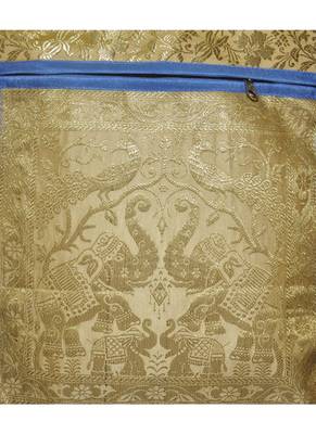 Lal Haveli Elegant Elephant Work Design Handmade Silk Rajasthani Bag 10 x 15 inch 2