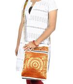 Lal Haveli Mandala Work Design Silk Boho Hippie Bag 10 X 15 inches