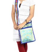 Lal Haveli Elegant Peacock & Elephant Work Design Boho Sling Bag 10 X 15 inches