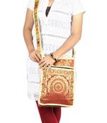 Lal Haveli Mandala Silk Designer Women's Cross Body Bag 10 X 15 inches