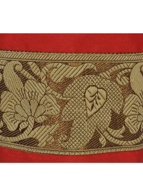 Lal Haveli Handmade Silk Jewrllery Bag String Money Pouches 9 X 4 Inches 3