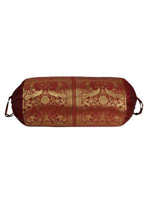 Silk Bolster Pillow Covers Decorative For Gift 30 X 15 Inches 1