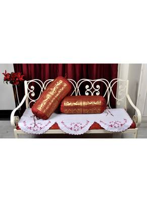 Silk Bolster Pillow Covers Decorative For Gift 30 X 15 Inches 4