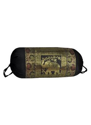 Lal Haveli Designer Elephant Bolster Cushion Cover 30 X 15 inches 2