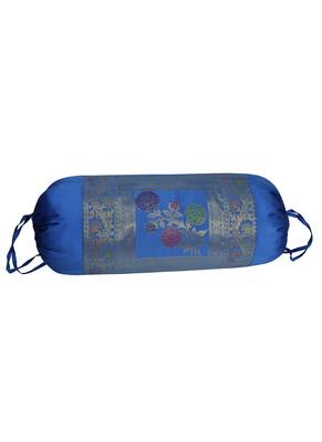 Lal Haveli Floral Work Design Bolster Cushion Cover 30 X 15 inches 2