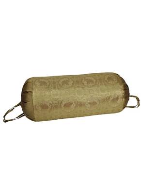 Lal Haveli Elephant Silk Bolster Cushion Cover 30 X 15 inches 2