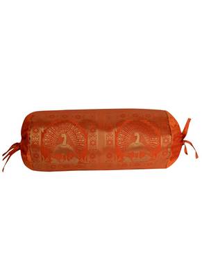 Rajasthani Handmade Silk Bolster Cushion Covers 30 X 15 Inches 1