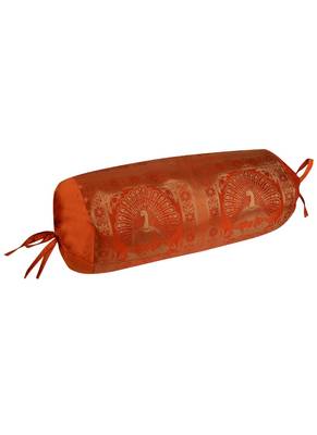 Rajasthani Handmade Silk Bolster Cushion Covers 30 X 15 Inches 2