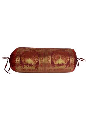 Home Decorative Designer Silk Bolster Cushion Cover 30 x 15 Inch 1