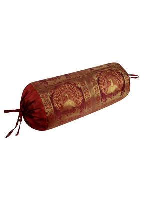 Home Decorative Designer Silk Bolster Cushion Cover 30 x 15 Inch 2