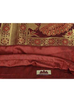 Home Decorative Designer Silk Bolster Cushion Cover 30 x 15 Inch 4