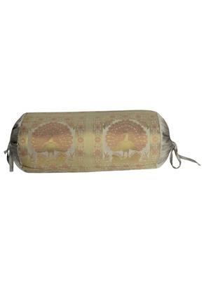 Rajasthani Handmade Silk Bolster Designer Cushion Covers 30 X 15 Inches 1