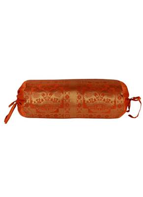 Lal Haveli Handmade Round Bolster Pillow Covers 30 X 15 Inches 1