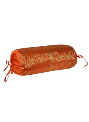 Lal Haveli Handmade Round Bolster Pillow Covers 30 X 15 Inches 2