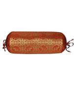 Lal Haveli Decorative Bolster Cover for Housewarming Gift 30 X 15 inches