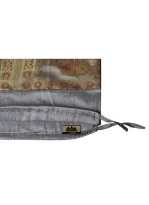 Lal Haveli Ethnic Elephant Design Silk Bolster Pillow Cover for Room Decor 30 X 15 inches 4