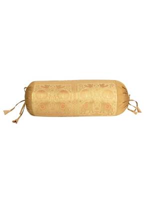 Lal Haveli Silk Bolster Pillow Covers Decorative for Diwan Set 30 X 15 inches 1