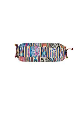 Lal Haveli Multi Color Handloom Bolster Cushion Cover 30 x 15 inch 3