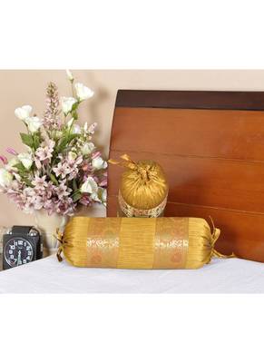 Lal Haveli Home Decor Cushion Covers Silk Bolster Pillow Cover 18 X 8 inches 4