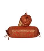 Living Room Decorations Silk Bolster Big Pillow Covers 18 x 8 Inch Set Of 2 Pcs