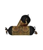 Lal Haveli Designer Handmade Silk Fabric Bolster Pillow Cover Set of 2 Pcs 18 x 8 inch