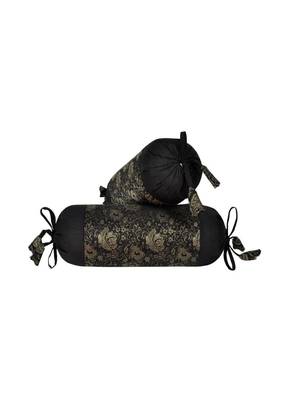 Lal Haveli Rajasthani Handmade Designer Silk Bolster Cervical Neck Pillow Cover Set of 2 Pcs 18 x 8 inch 1