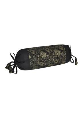 Lal Haveli Rajasthani Handmade Designer Silk Bolster Cervical Neck Pillow Cover Set of 2 Pcs 18 x 8 inch 4