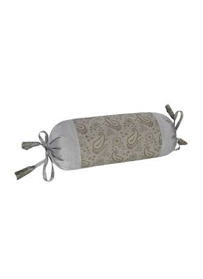 Lal Haveli Room Decorative Handmade Silk Fabric Bolster Pillow Cushion Covers Set of 2 Pcs 18 x 8 inch 4